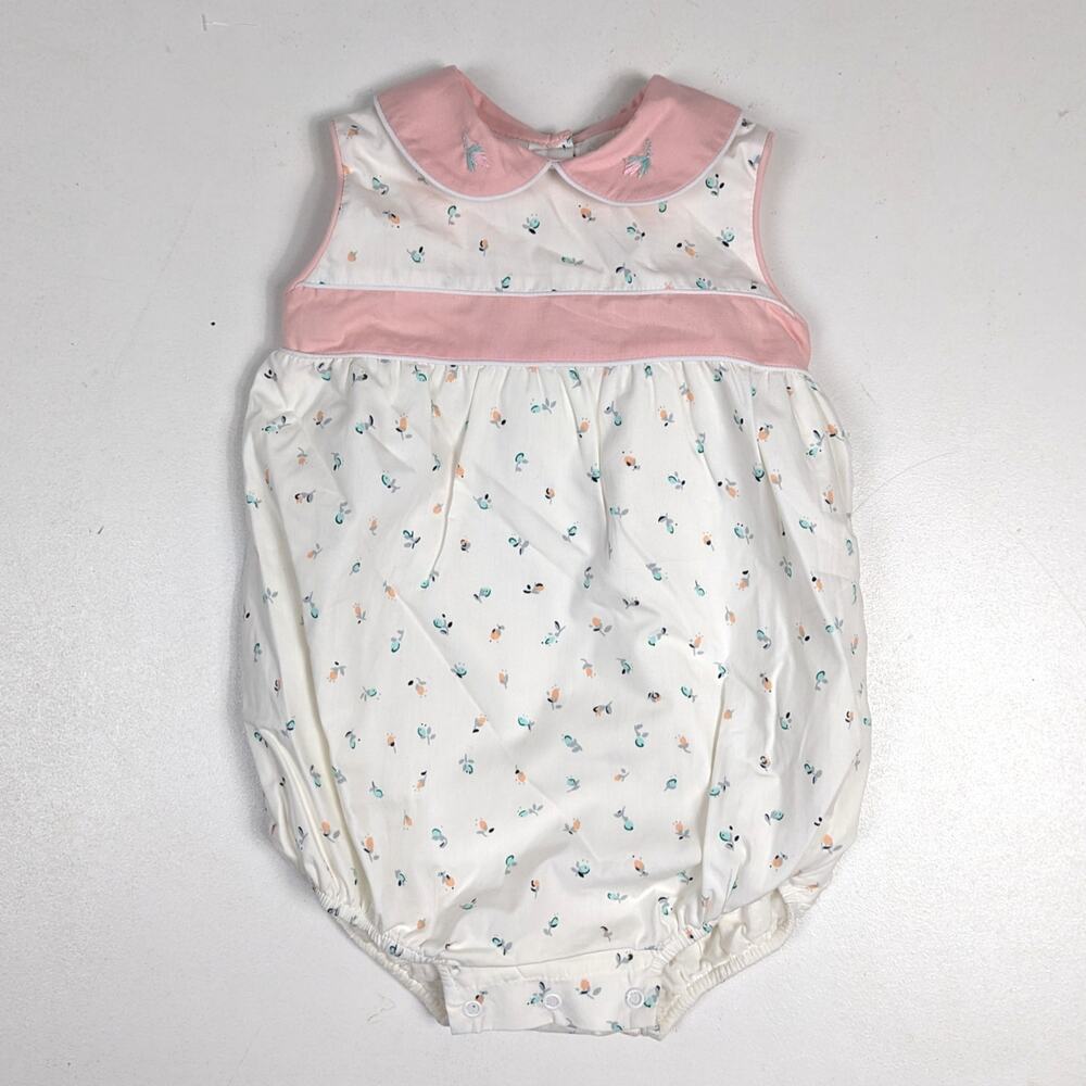 Dondolo Bubble Girls Sz 2 Bella Calico Classic Floral Preppy Boutique Cream